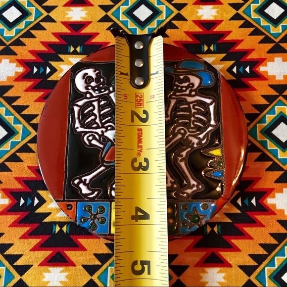 NWT party dia de Los Muertos terra cotta tile - Picture 3 of 4